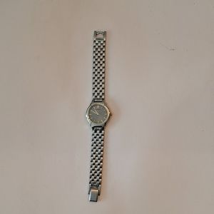 SEIKO Silver watch with gold-tone numerals & hands